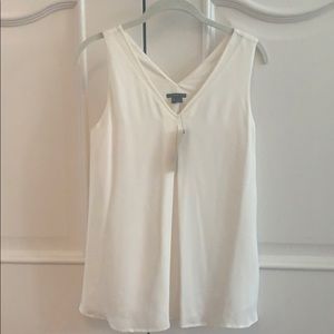NWT Theory Off-White V-Neck Blouse